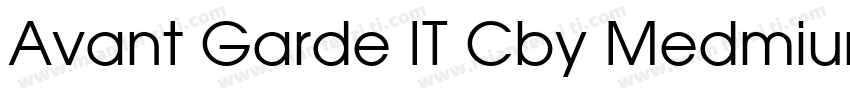 Avant Garde IT Cby Medmium字体转换